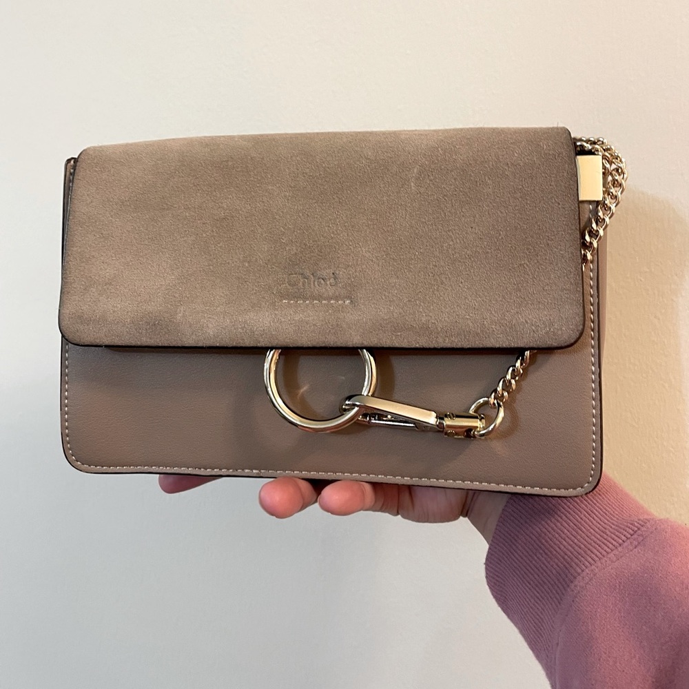 SOLD ‼️ CHLOE - Suede Calfskin Small Faye Crossbody Bag